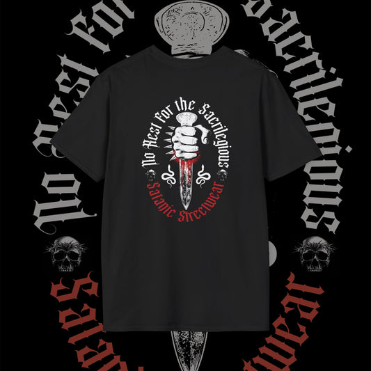 No Rest for the Sacrilegious (Double-Sided Tee)
