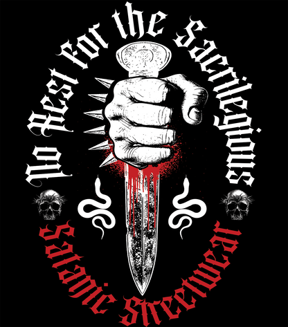 No Rest for the Sacrilegious (Double-Sided Tee)