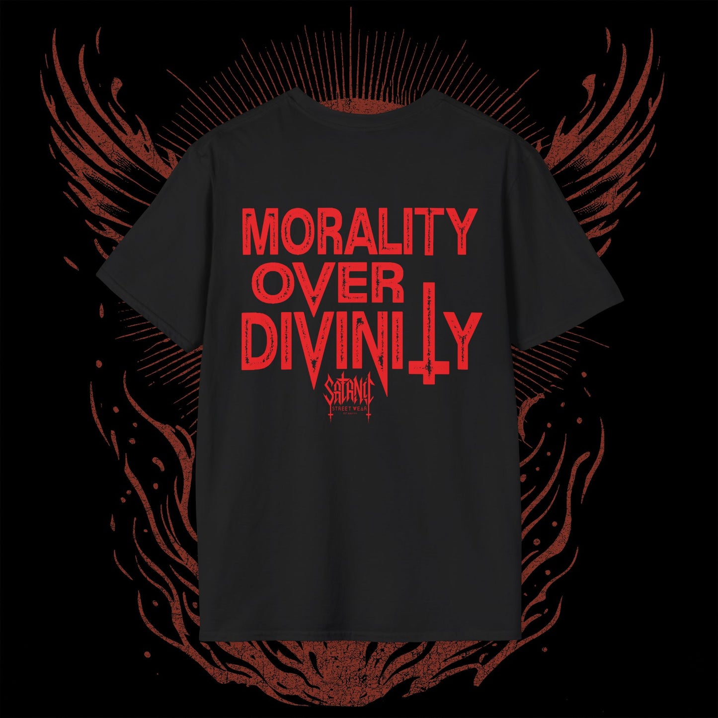 Morality Over Divinity (Double-Sided Tee)